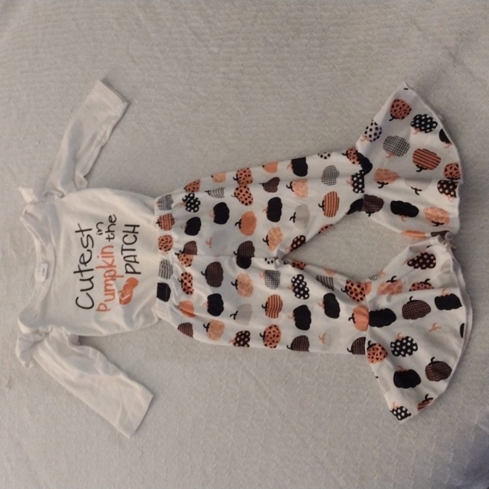 Infant size 3-6 month 2pc set pumpkin